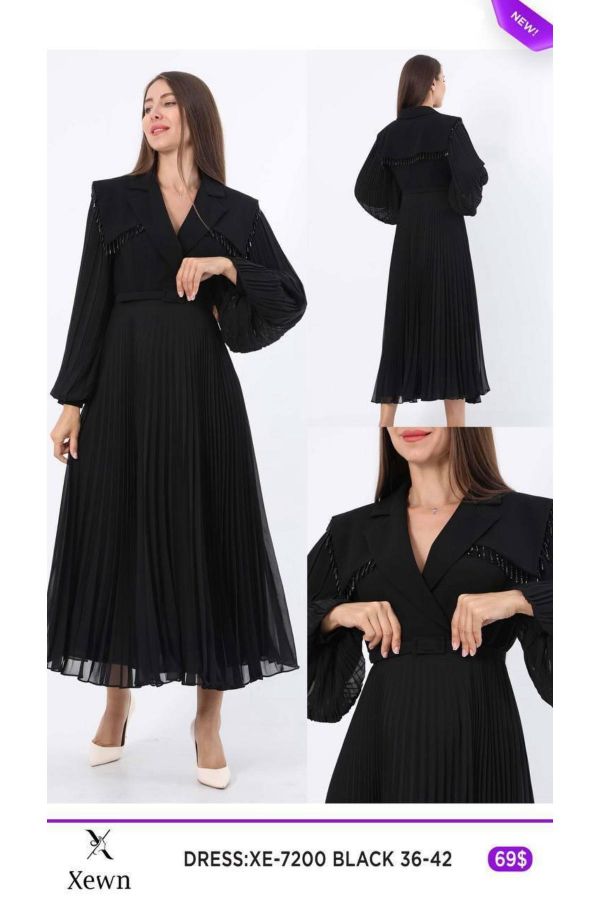 Picture of Xewn 7200 BLACK Women Dress