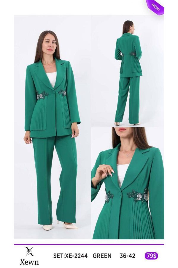 Picture of Xewn 2244 GREEN Women Suit