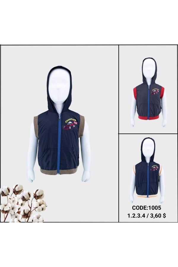 Picture of Coppababy 1005 BROWN Boy Vest