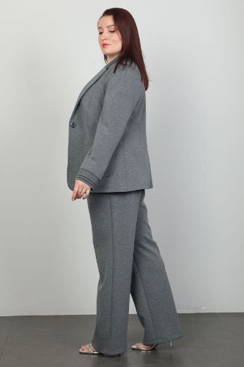 Picture of Modalinda 0622xl GREY Plus Size Women Suit