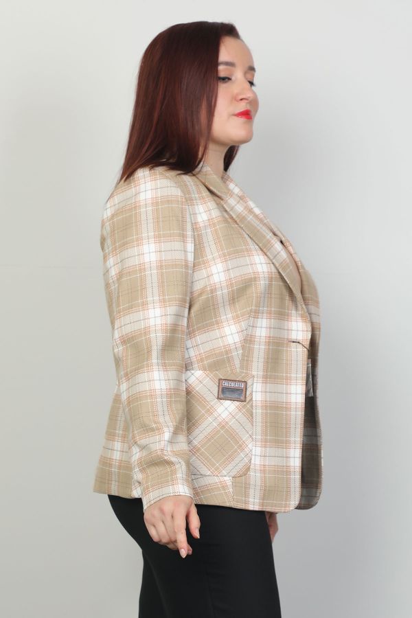 Picture of Pizara Line 7501xl BEIGE Plus Size Women Jacket 