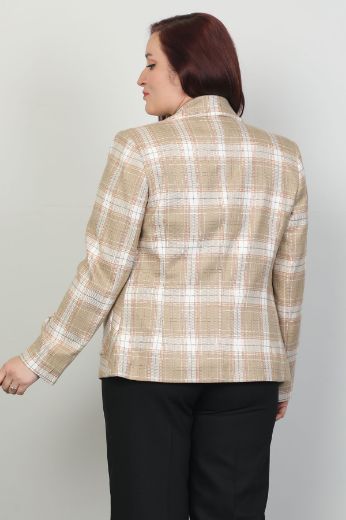 Picture of Pizara Line 7501xl BEIGE Plus Size Women Jacket 