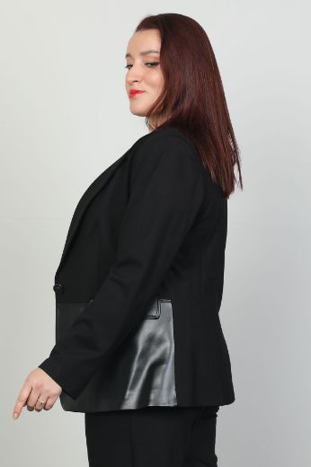 Picture of Pizara Line 78100xl BLACK Plus Size Women Jacket 