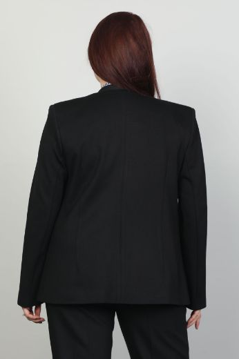 Picture of Pizara Line 7528xl BLACK Plus Size Women Jacket 