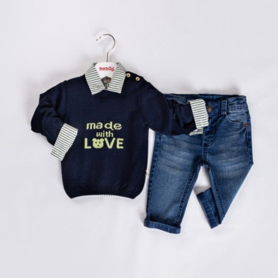 Picture of Bebüş 14098 NAVY BLUE Baby Suit