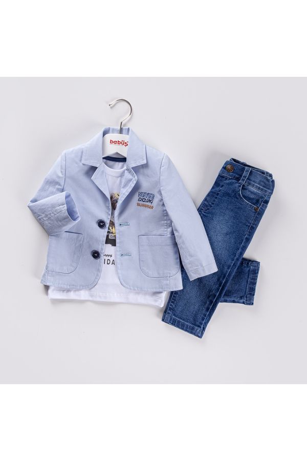 Picture of Bebüş 13532 BLUE Baby Suit