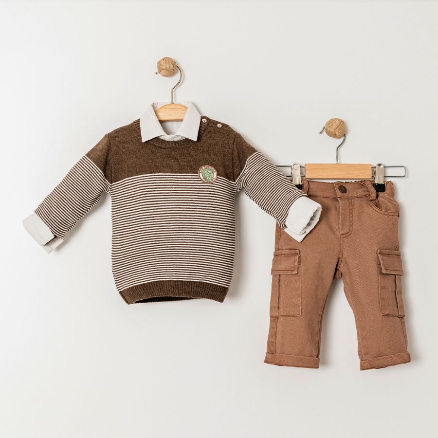 Picture of Bebüş 15021 BROWN Baby Suit