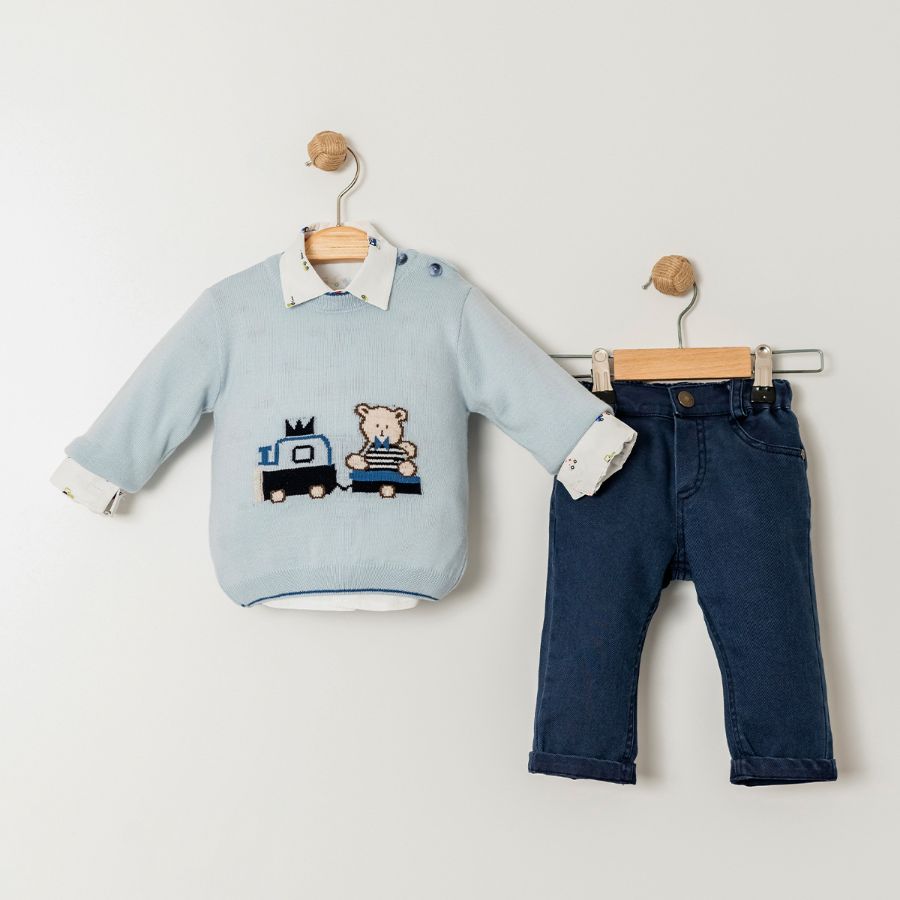 Picture of Bebüş 15037 BLUE Baby Suit