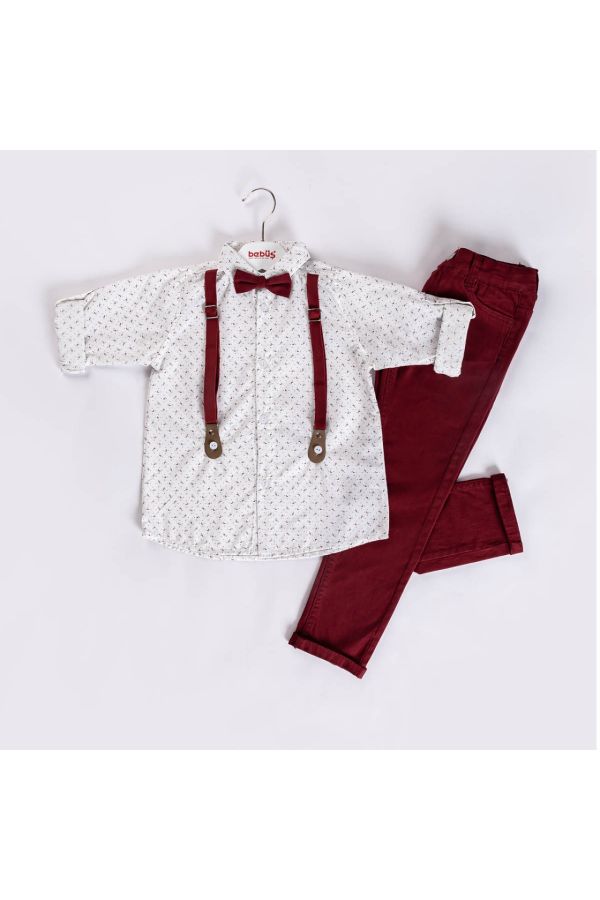 Picture of Bebüş 13382 BURGUNDY Baby Suit