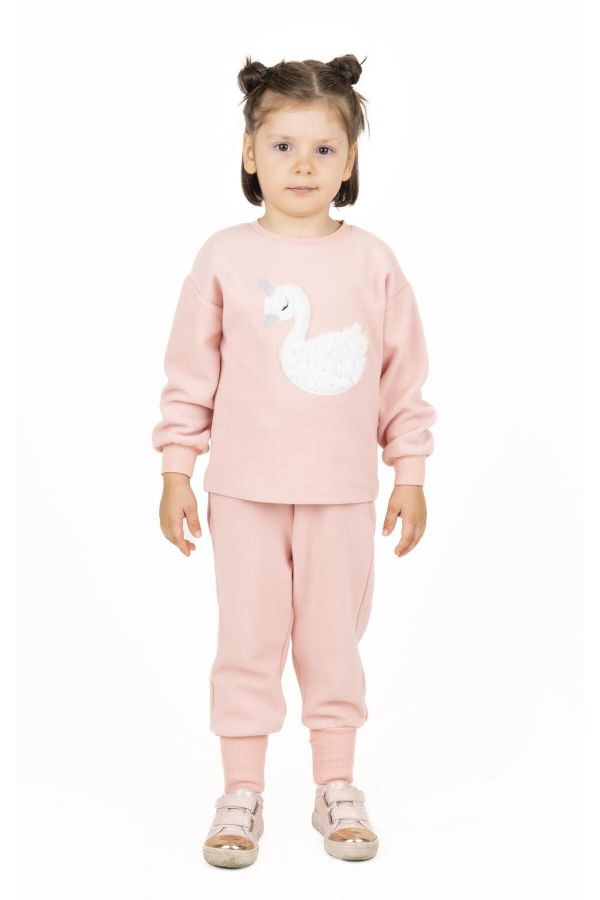 Picture of Best Kids BB23KK12220 POWDER Girls Sweatpants