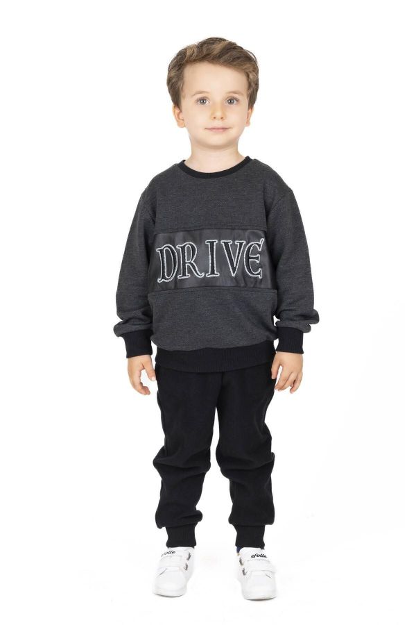 Picture of Best Kids BB23KE12532 BLACK Boy's Sweatpants