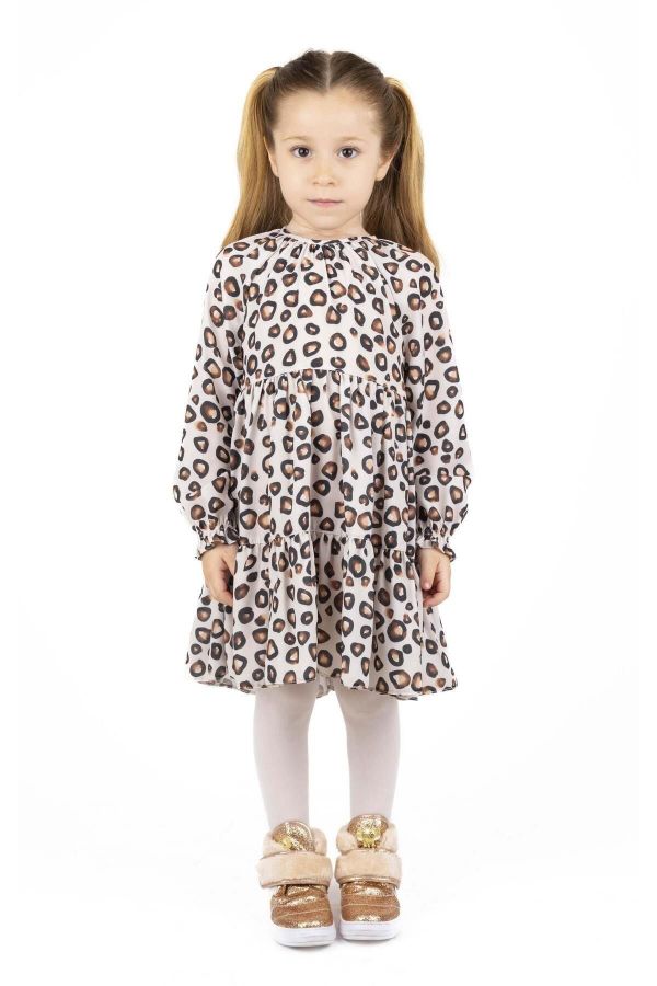 Best Kids BB23KK12236 LEOPAR Kız Çocuk Elbise resmi