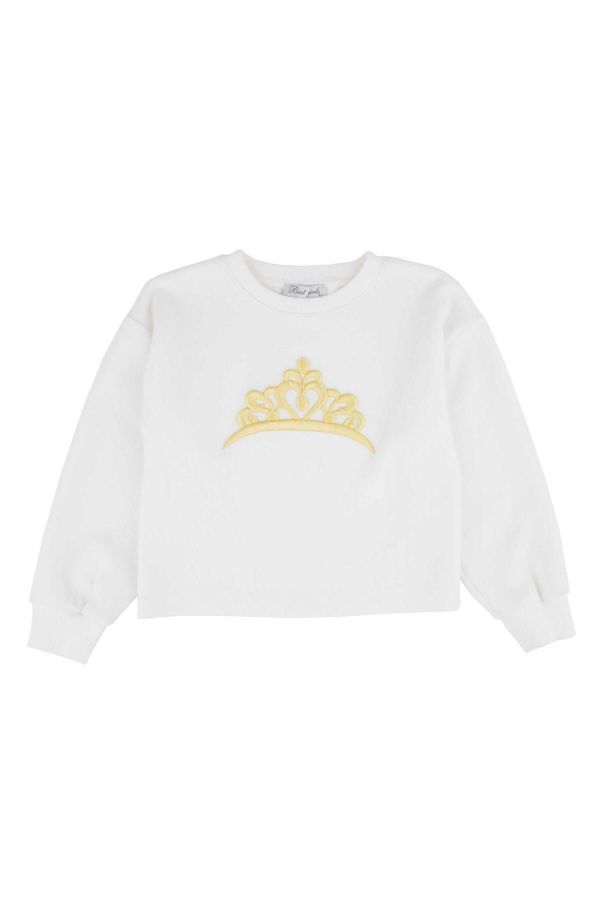 Best Kids BB23KK12240 EKRU-SARI Kız Çocuk Sweatshirt resmi