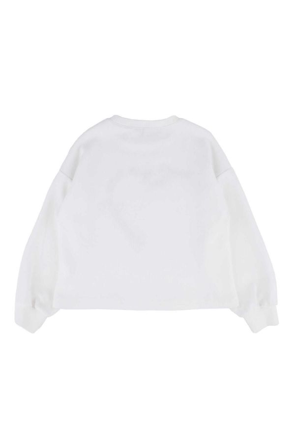 Picture of Best Kids BK23KK14322 ECRU-POWDER Girl Sweatshirt