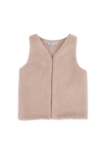 Picture of Best Kids BB23KK12272 BEIGE Girl Vest