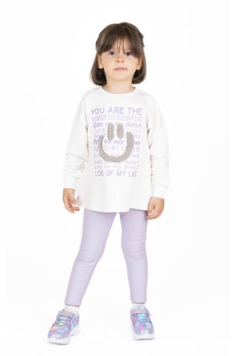 Best Kids BB23KK12278 EKRU-LILA Kız Çocuk Sweatshirt resmi