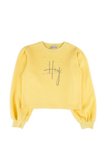 Picture of Best Kids BK23KK14312 YELLOW Girl Sweatshirt