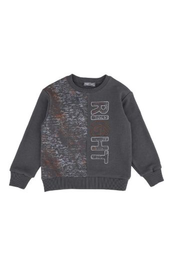 Picture of Best Kids BB23KE12553 ANTHRACITE Boy Sweatshirt