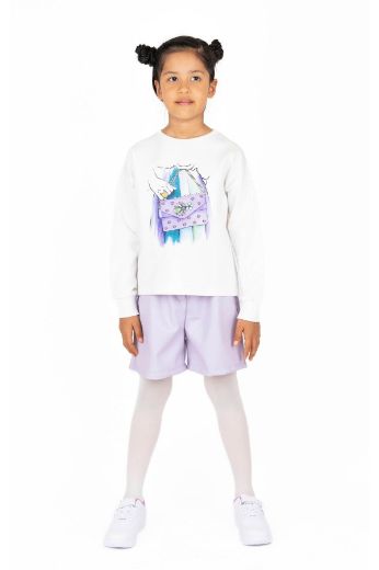 Picture of Best Kids BK23KK14270 LILAC Girl Shorts