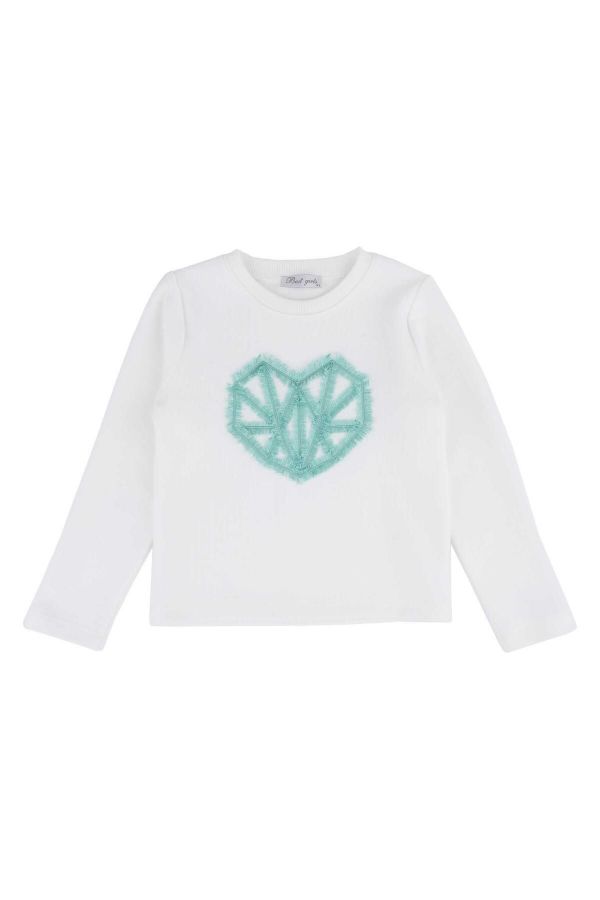 Best Kids BB23KK12262 EKRU-MINT YESIL Kız Çocuk Sweatshirt resmi