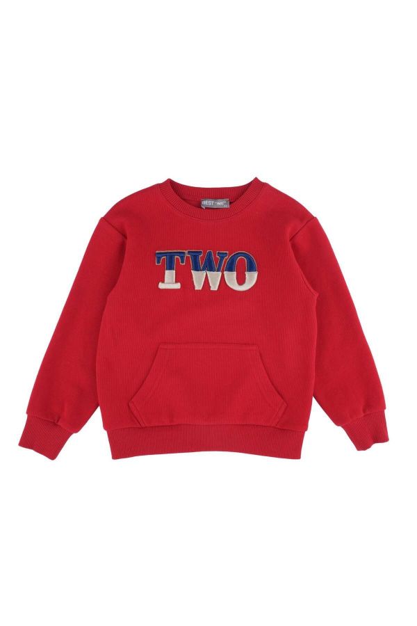 Picture of Best Kids BB23KE12541 RED Boy Sweatshirt