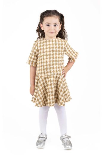 Picture of Best Kids BB23KK12239 CAMEL Girl Dress