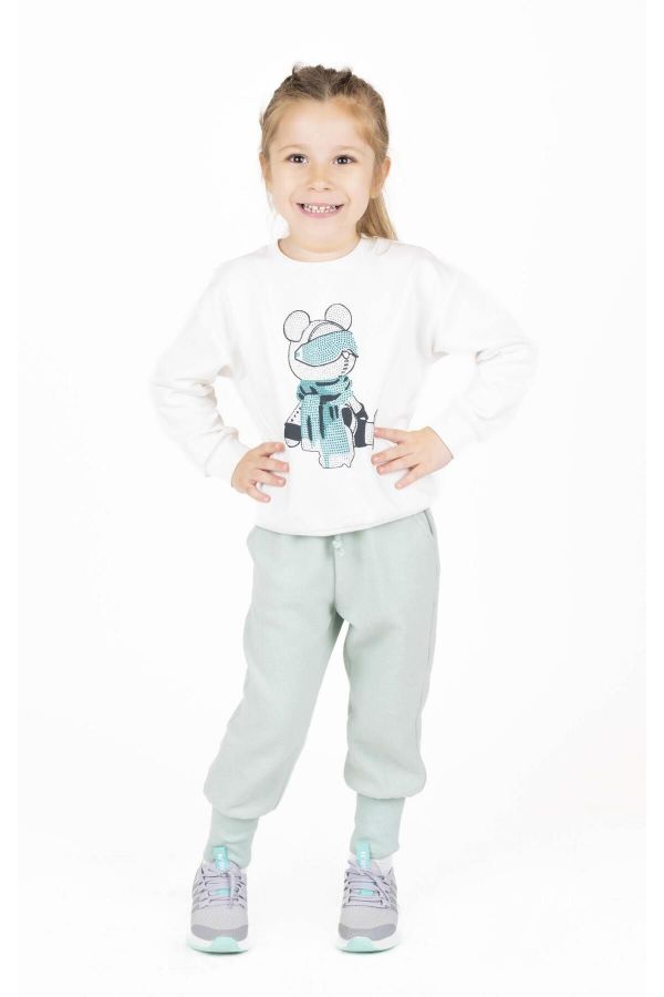 Picture of Best Kids BB23KK12222 ECRU Girl Sweatshirt