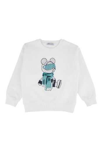 Picture of Best Kids BB23KK12222 ECRU Girl Sweatshirt