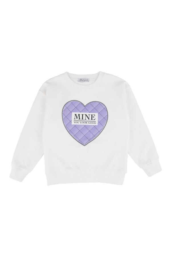 Picture of Best Kids BB23KK12204 ECRU Girl Sweatshirt