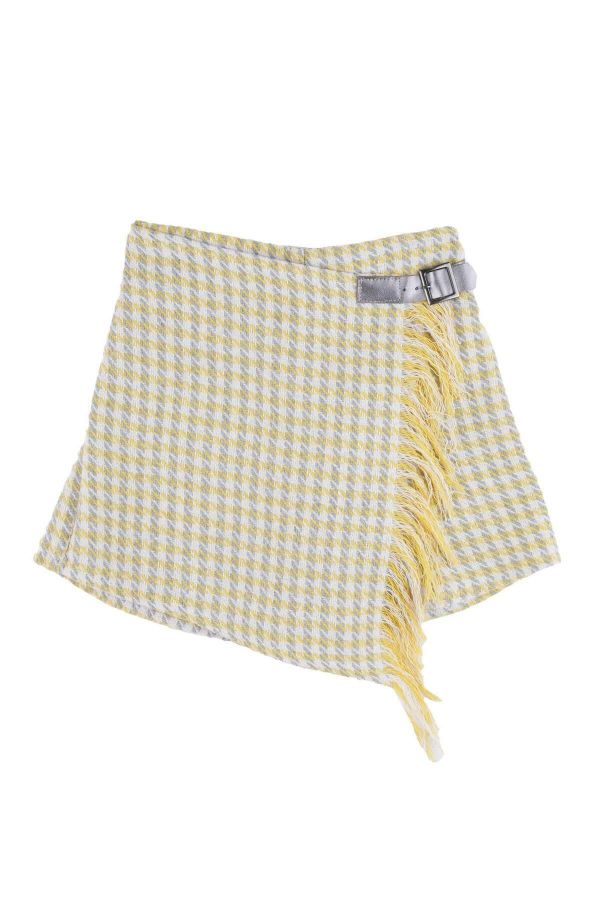 Picture of Best Kids BB23KK12252 YELLOW Girl Shorts Skirt