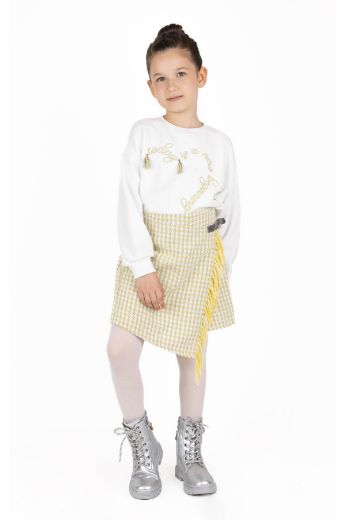 Picture of Best Kids BK23KK14317 YELLOW Girl Shorts Skirt