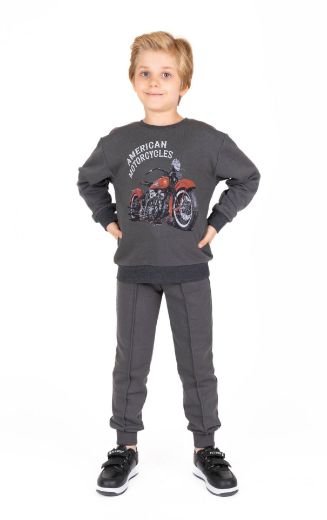 Picture of Best Kids BK23KE14546 ANTHRACITE Boy's Sweatpants