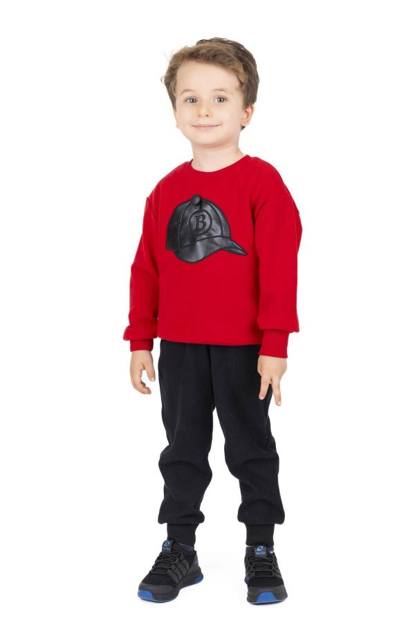 Picture of Best Kids BB23KE12543 RED Boy Sweatshirt