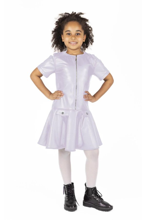 Picture of Best Kids BK23KK14348 LILAC Girl Dress