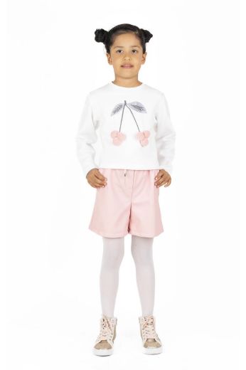 Picture of Best Kids BK23KK14332 ECRU-POWDER Girl Sweatshirt