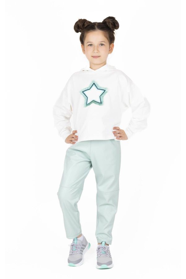 Best Kids BK23KK14344 EKRU-MINT YESIL Kız Çocuk Sweatshirt resmi