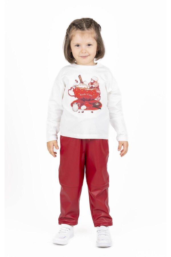 Picture of Best Kids BB23KK12282 RED Girl Pants