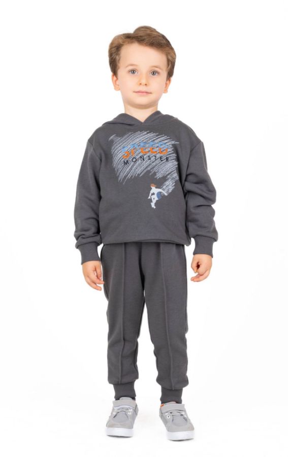 Picture of Best Kids BB23KE12533 ANTHRACITE Boy's Sweatpants