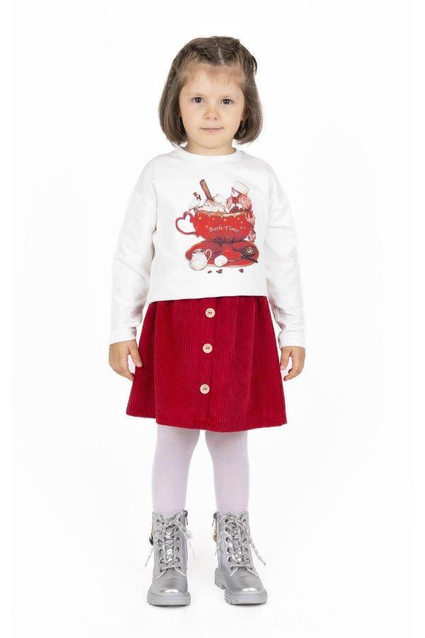 Picture of Best Kids BB23KK12207 RED Girl Skirt