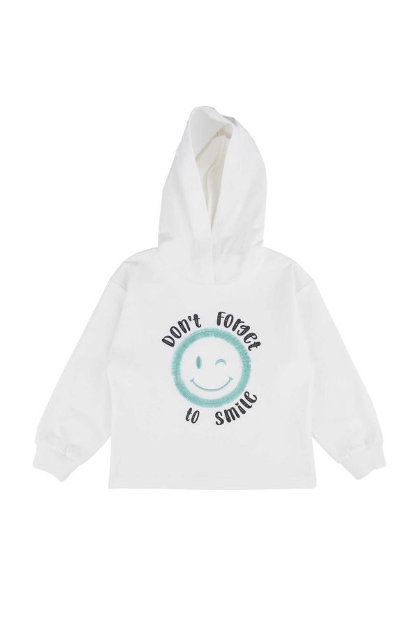 Picture of Best Kids BB23KK12269 EKRU-MINT GREEN Girl Sweatshirt