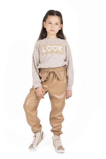 Picture of Best Kids BK23KK14264 CAMEL Girl Pants