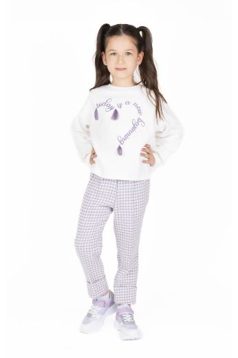 Best Kids BK23KK14322 EKRU-LILA Kız Çocuk Sweatshirt resmi