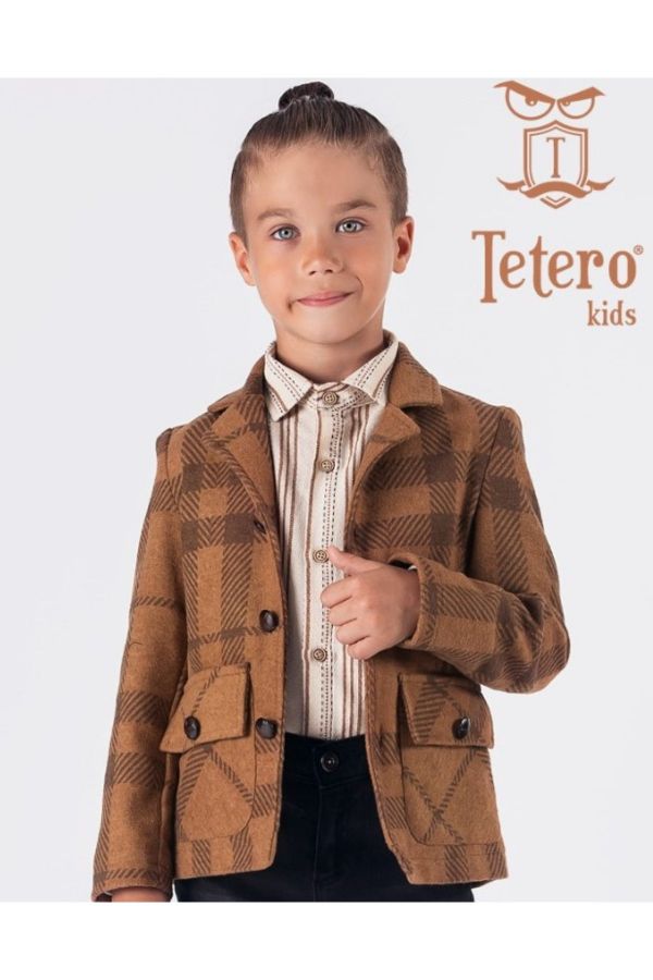 Изображение Tetero Kids 4110 ЯРКО-ОРАНЖЕВЫЙ Детский костюм для мальчиков