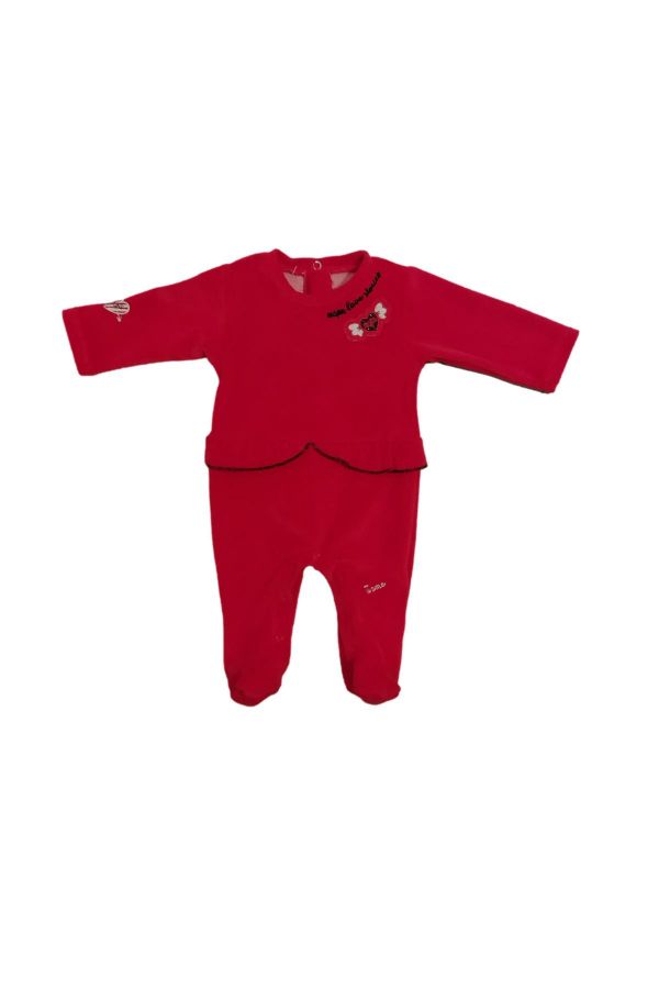 Picture of Bebepan 4410 BURGUNDY Baby Overalls