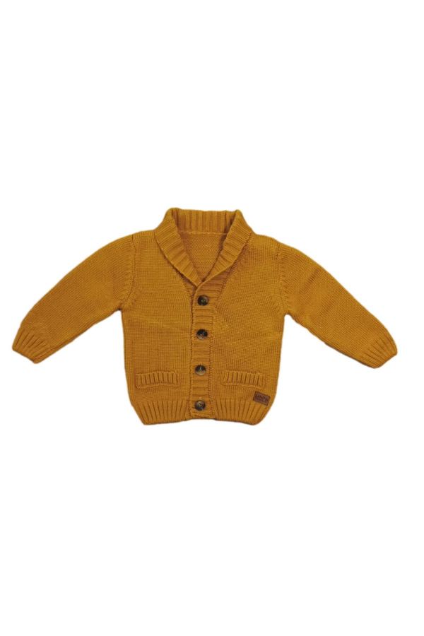 Picture of Bebepan 6878 MUSTARD Boys Cardigan