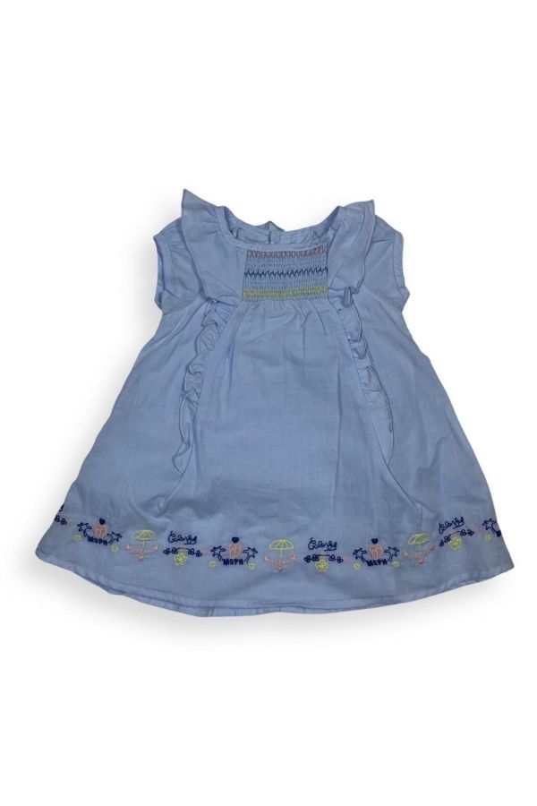 Picture of Bebepan 4206 BLUE Girl Dress