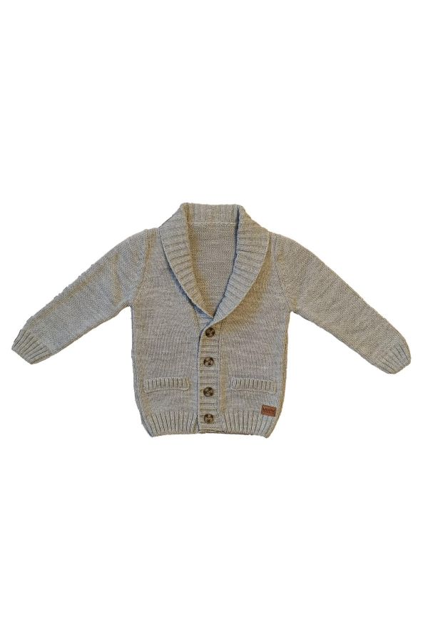 Picture of Bebepan 6873 GREY Boys Cardigan