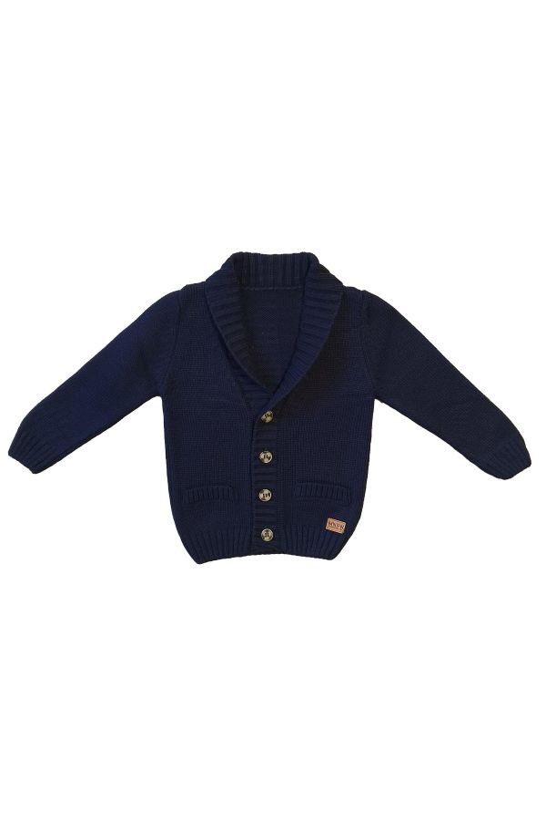 Picture of Bebepan 6873 NAVY BLUE Boys Cardigan