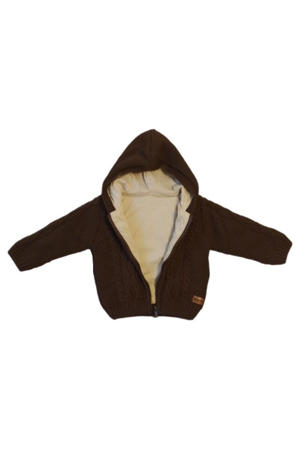 Picture of Bebepan 6872 BROWN Boys Cardigan