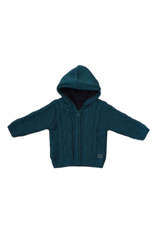 Picture of Bebepan 6872 PETROL BLUE Boys Cardigan